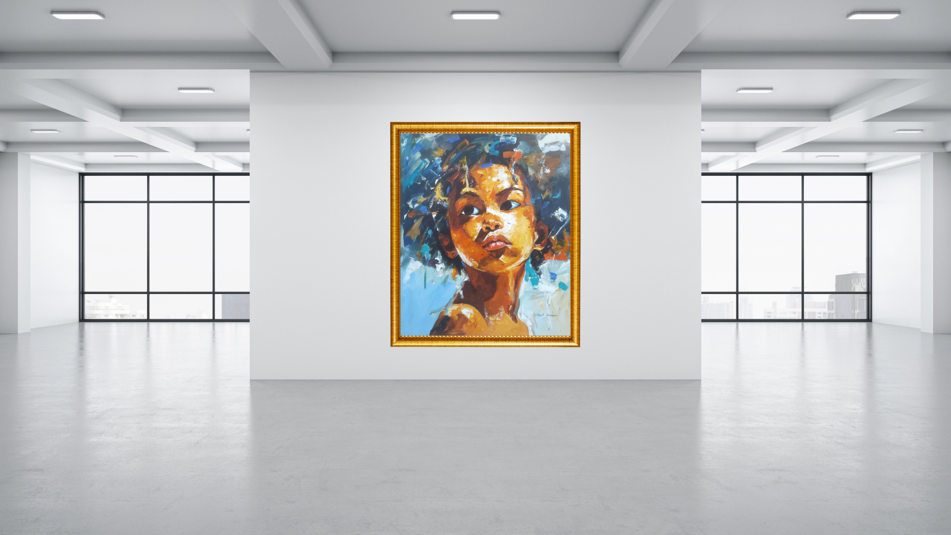  Abstract African Acrylic Painting For Sale