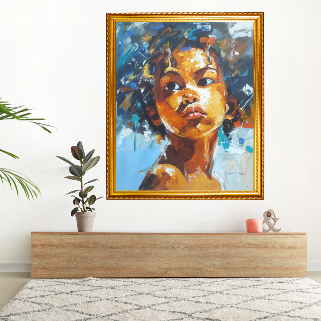  Abstract African Acrylic Painting For Sale