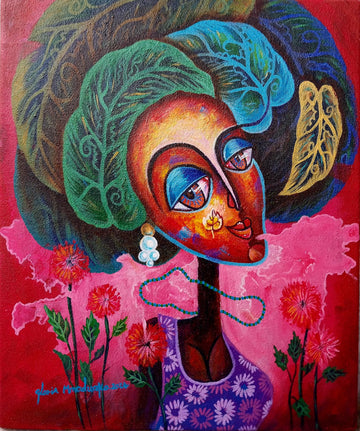 Alu-Dibond Fine Art Print Of Original Mixed Media Painting Journey Of Imperfections