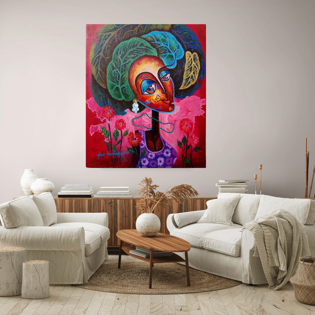 Alu-Dibond Fine Art Print Of Original Mixed Media Painting Journey Of Imperfections