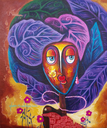 Alu-Dibond Fine Art Print Of Original Mixed Media Painting Journey Of Imperfections