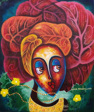 Alu-Dibond Fine Art Print Of Original Mixed Media Painting Journey Of Imperfections