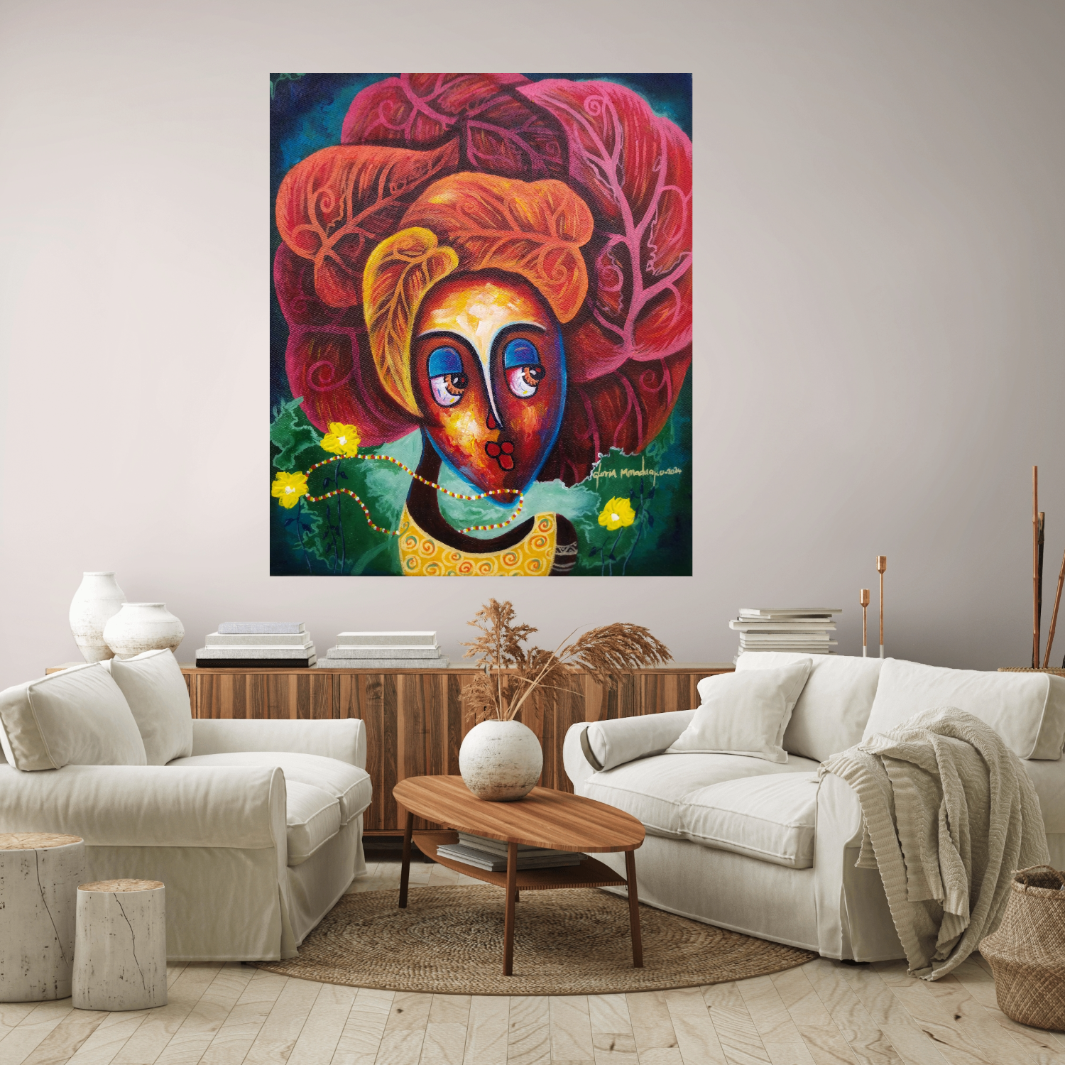 Alu-Dibond Fine Art Print Of Original Mixed Media Painting Journey Of Imperfections