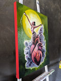 Vital Harmony : African Oil Painting by Gilles Samen
