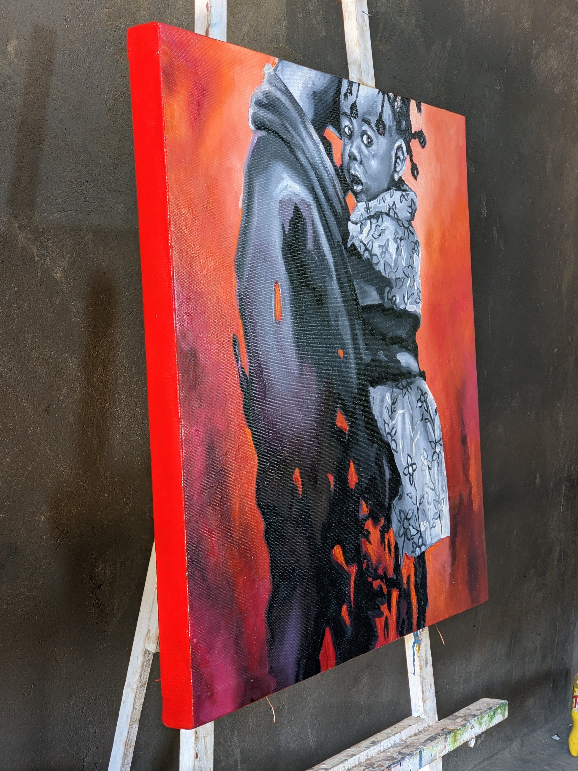 The Mirrors Of Hope : African Oil Painting by Gilles Samen