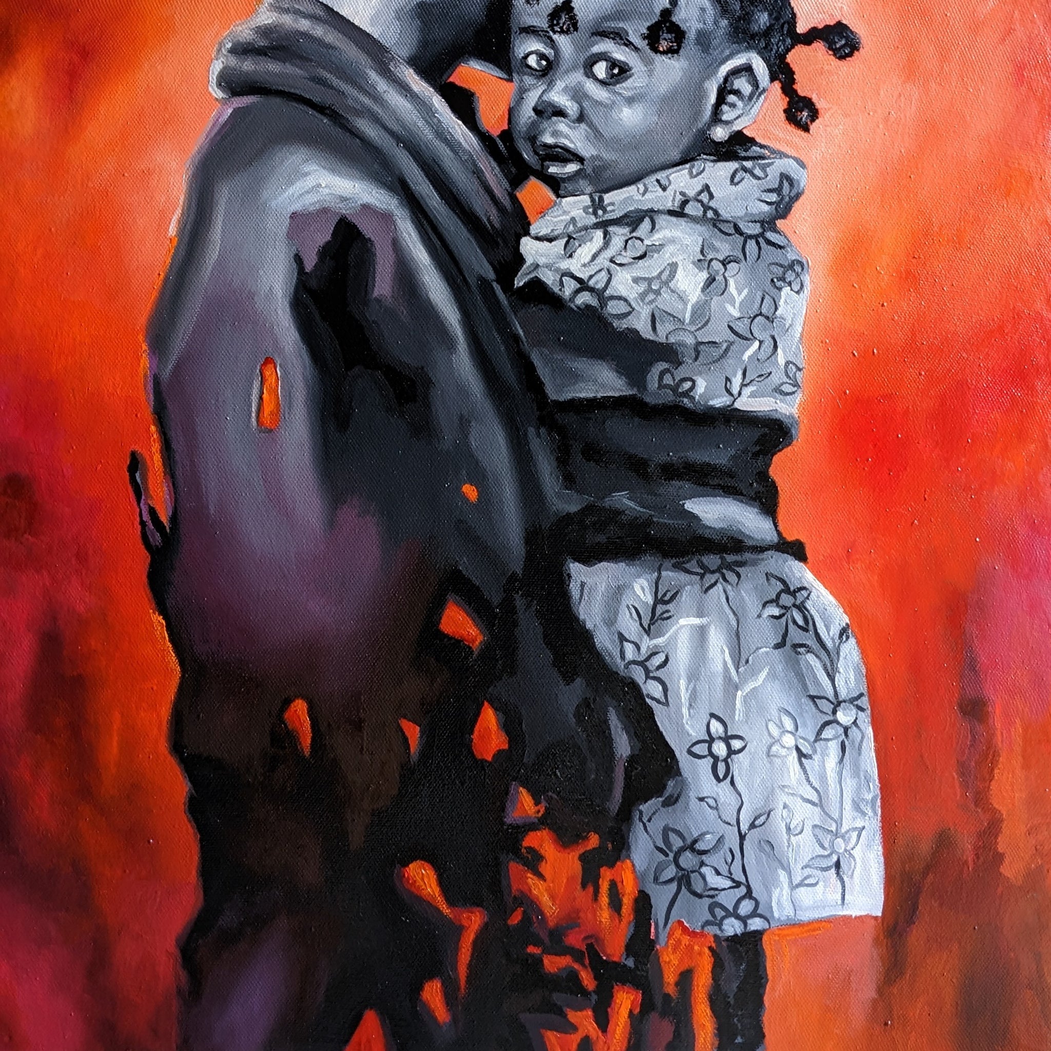 The Mirrors Of Hope : African Oil Painting by Gilles Samen