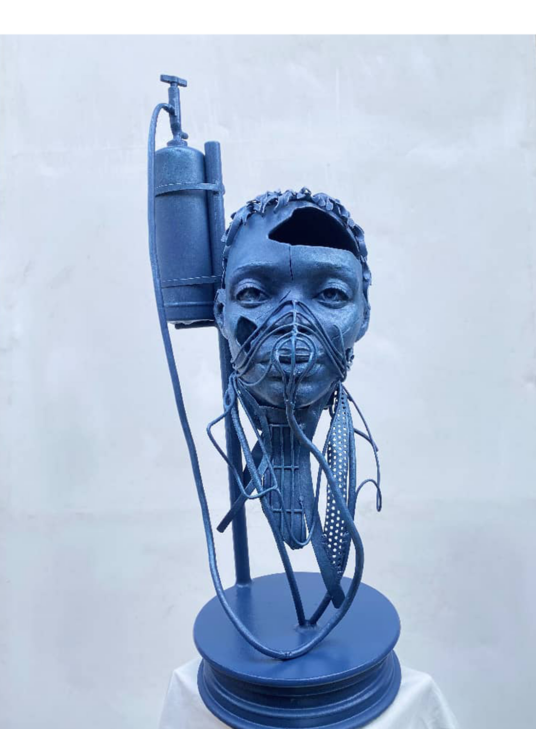 "Life Support" Metall Sculpture by Nwali Emaka Elijah