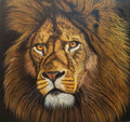 Alu-Dibond Fine Art Print Of Original Acrylic Painting Lion