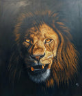 Alu-Dibond Fine Art Print Of Original Acrylic Painting Lion