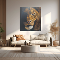 Alu-Dibond Fine Art Print Of Original Acrylic Painting Lion