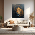 Alu-Dibond Fine Art Print Of Original Acrylic Painting Lion