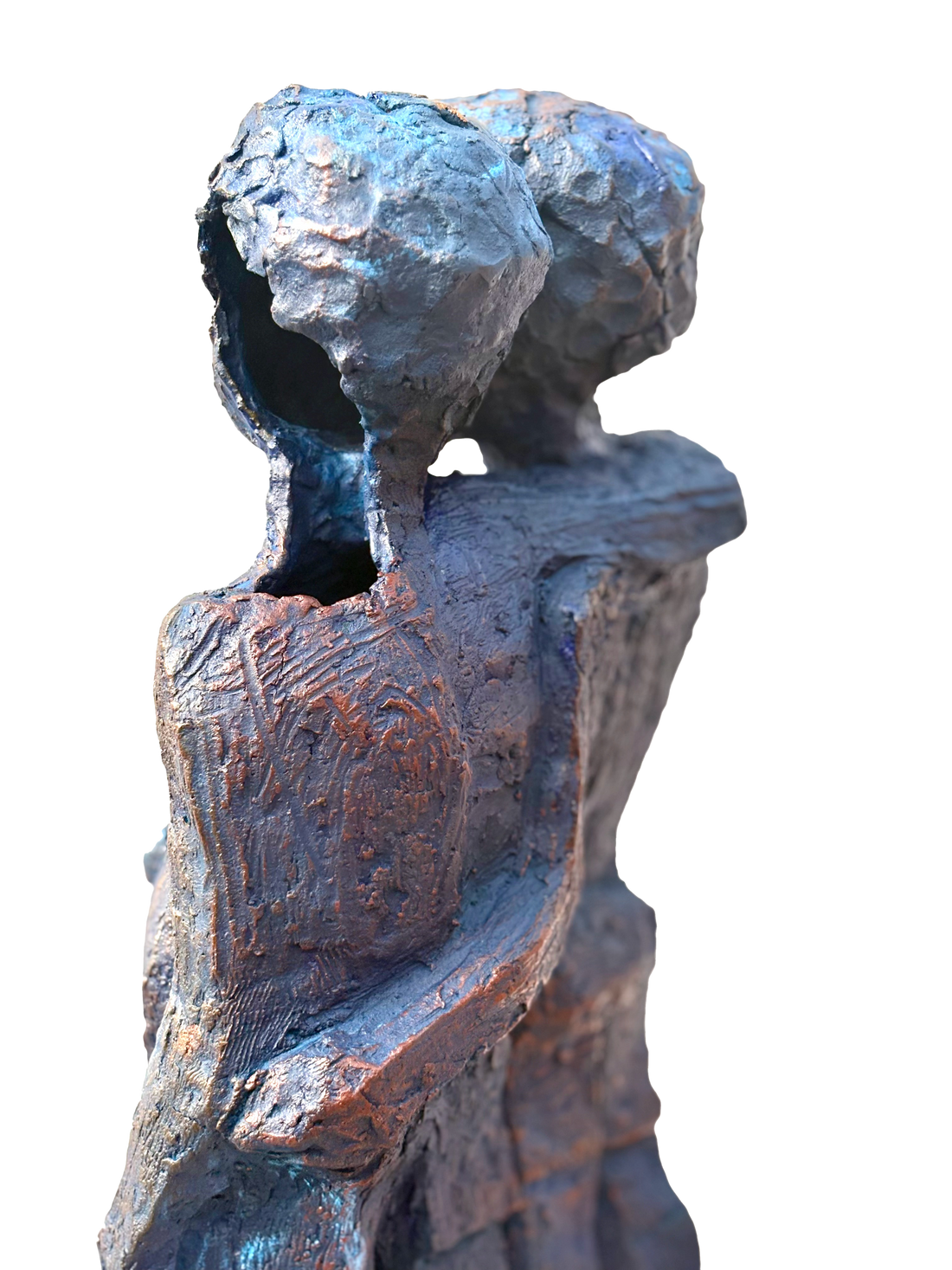 Clay With Pigment Sculpture "Love And Friendship 1"