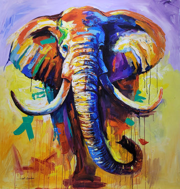 Majestic Spectrum : African Painting For Sale