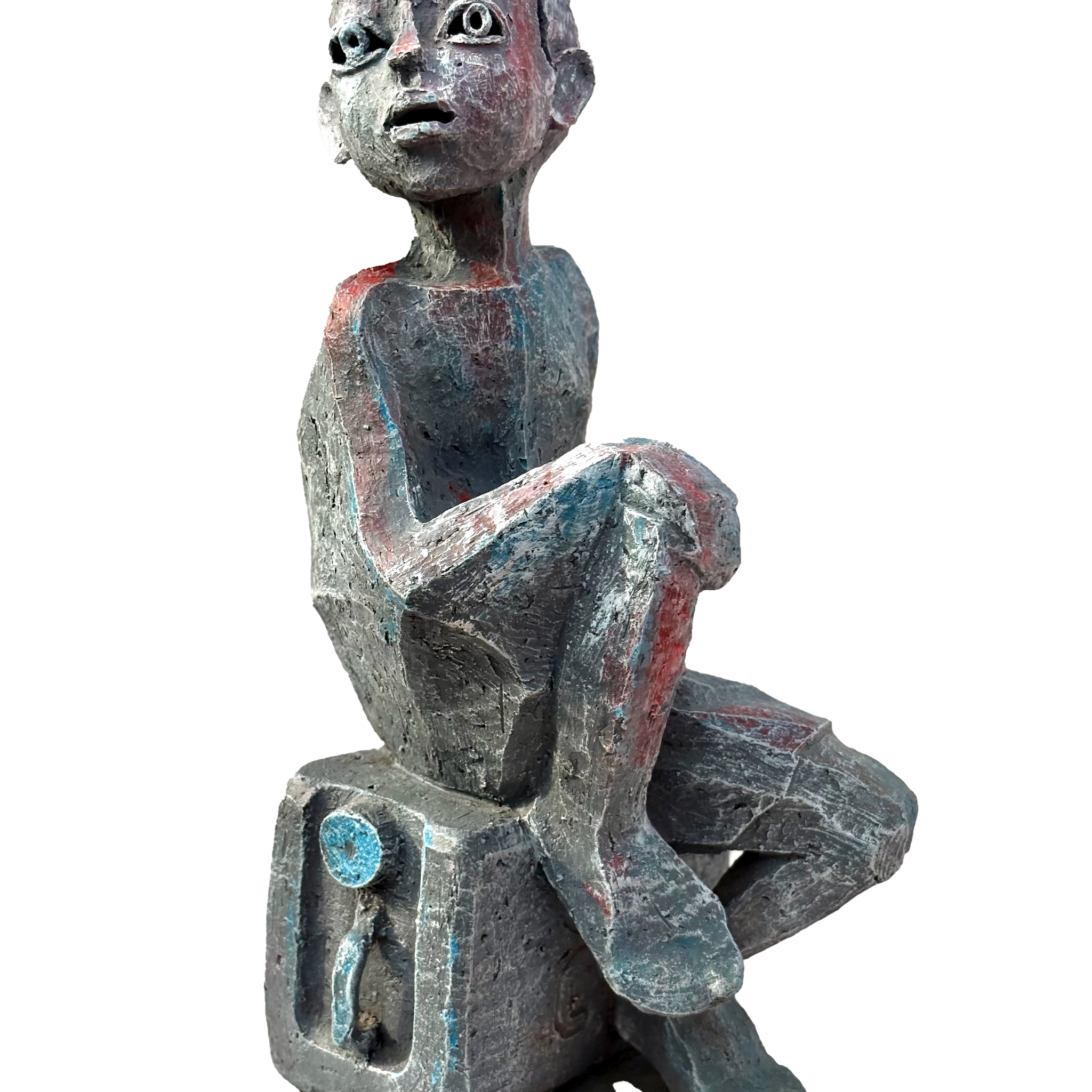 Clay With Pigment Sculpture "Nostalgia"