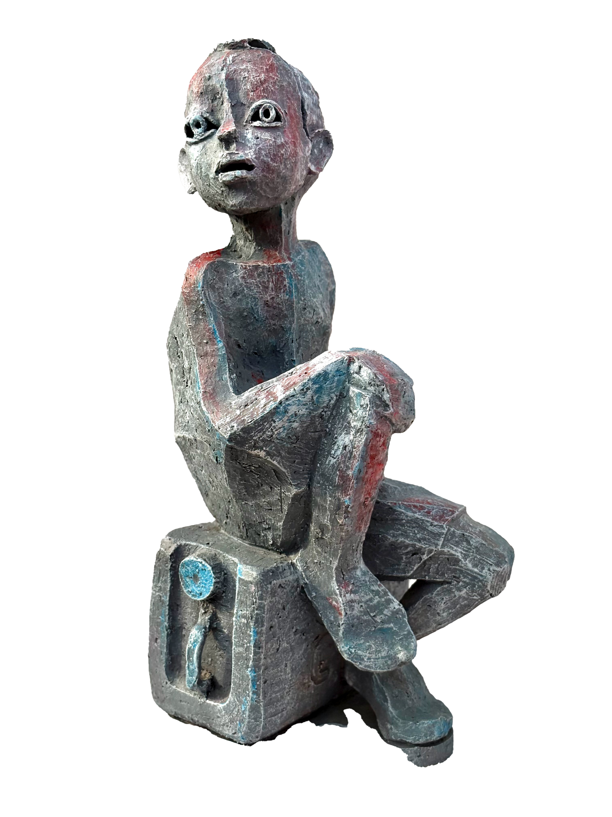 Clay With Pigment Sculpture "Nostalgia"