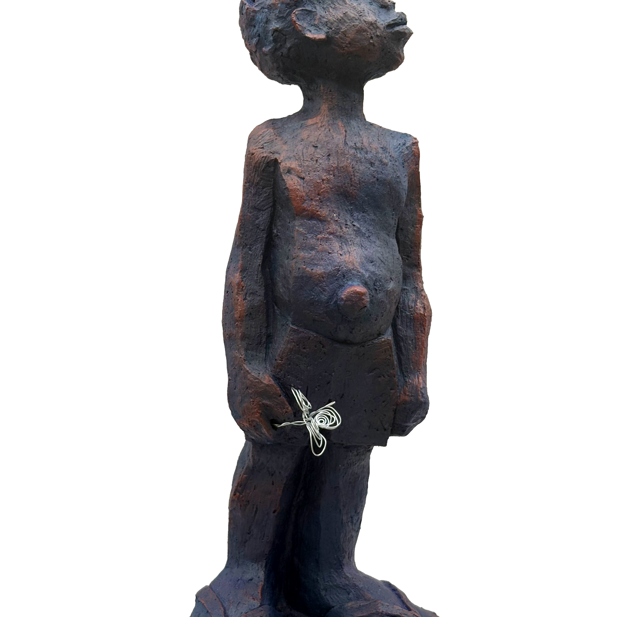 Clay With Pigment Sculpture "Optimism"

