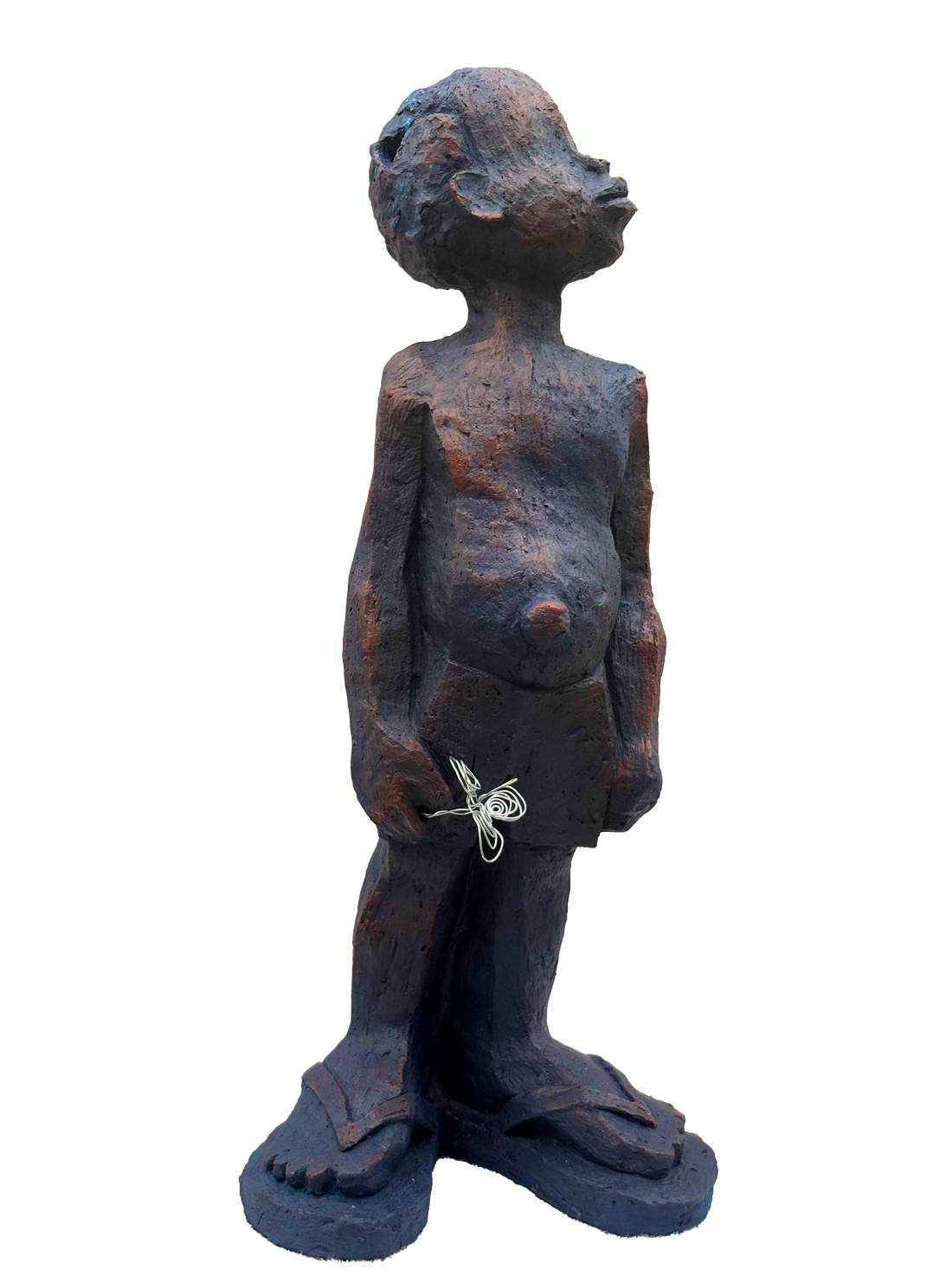 Clay With Pigment Sculpture "Optimism"
