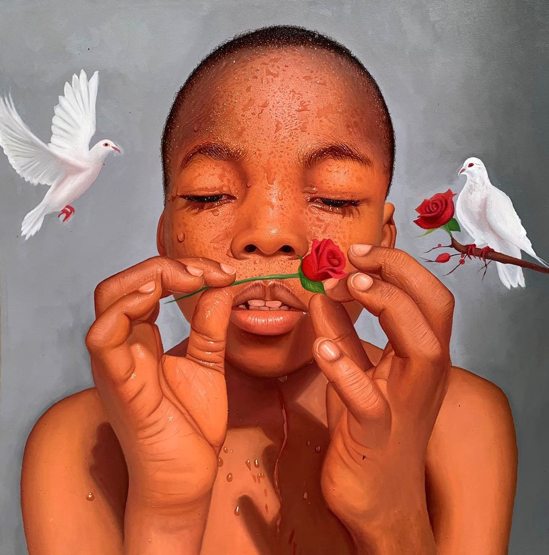 Acryglas Fine Art Print Of Original Oil Painting Peace And Unity