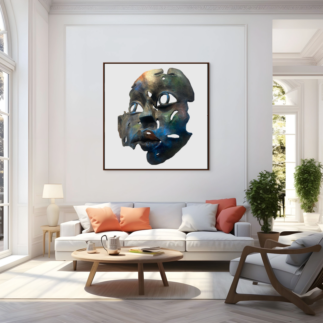 Fine Art Pigment Print under Acrylic Glass Of Original Sculpture "Scars Of Identity"