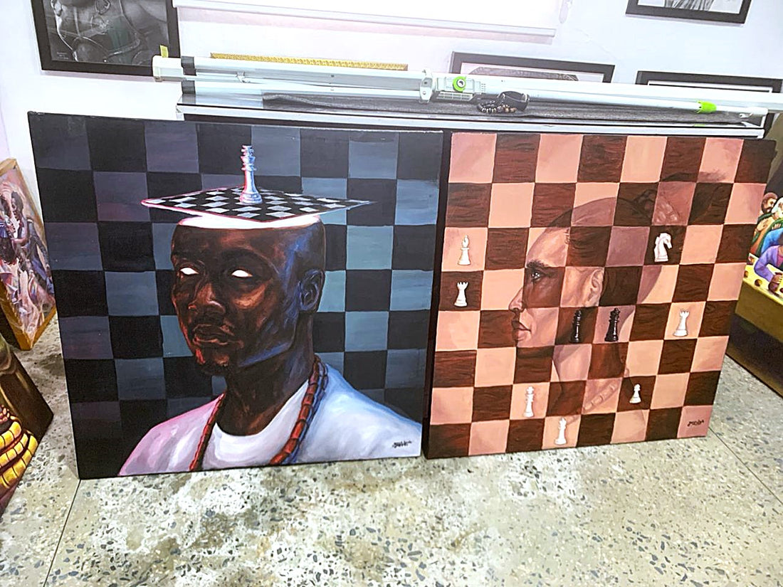 Brilliance: Hyperrealistic African Pastel Painting For Sale