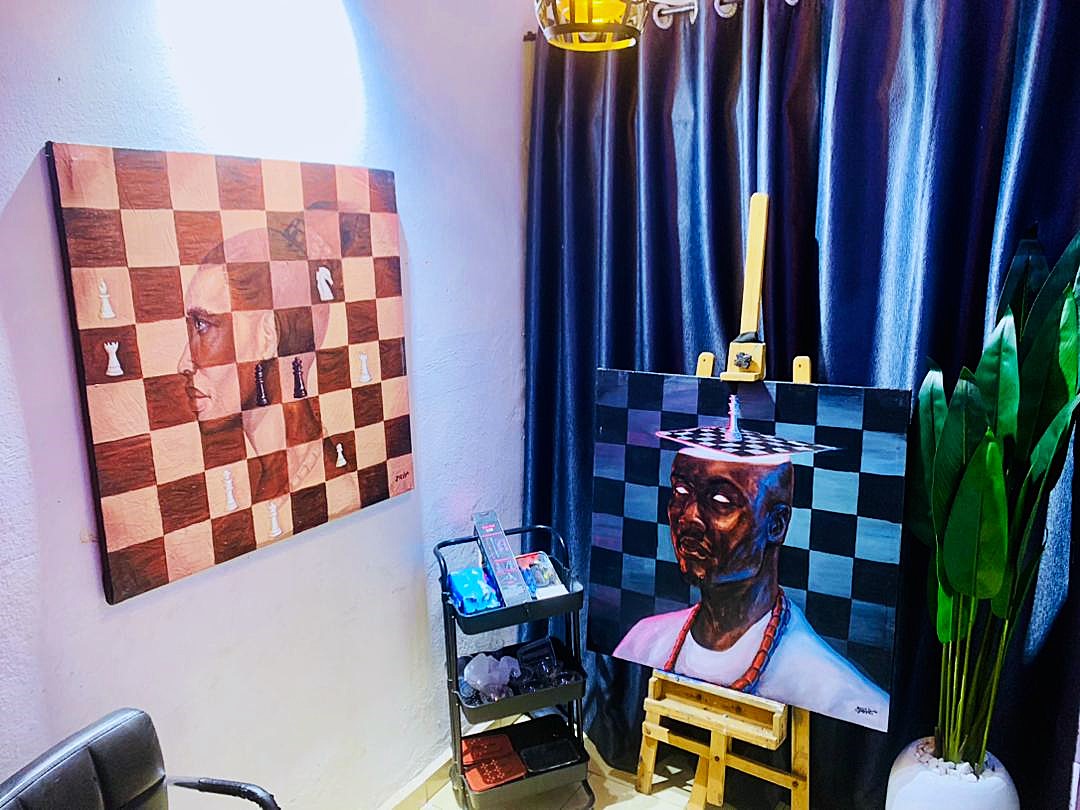 Aduni Is Trapped : Hyperrealistic African Pastel Painting For Sale