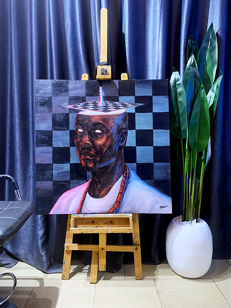 Brilliance: Hyperrealistic African Pastel Painting For Sale