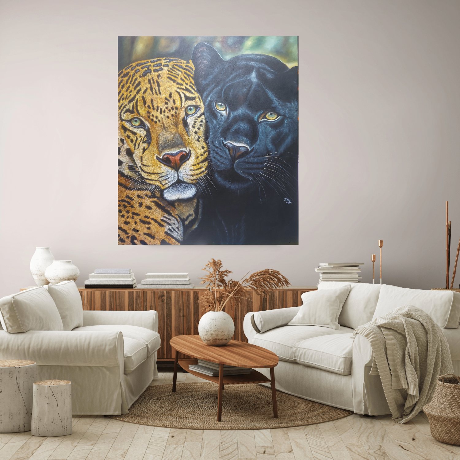 Alu-Dibond Fine Art Print Of Original Acrylic Painting Unity Of Strength