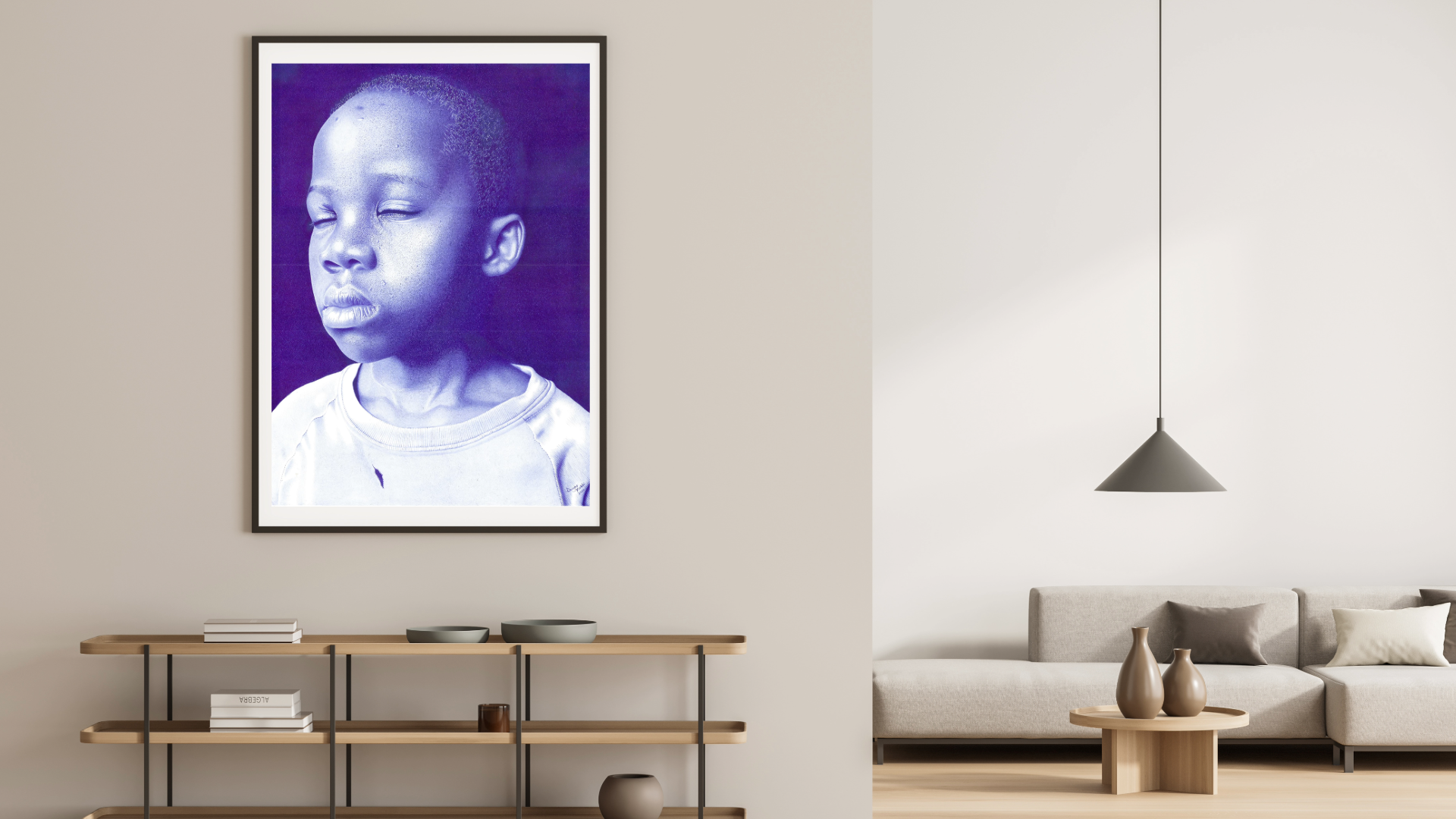 The Trusted Soul 3 : African Ballpoint Pen Painting by Douglas Mutebi