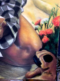  Hyperrealistic African Pastel Painting For Sale
