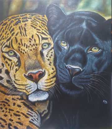 Alu-Dibond Fine Art Print Of Original Acrylic Painting Unity Of Strength