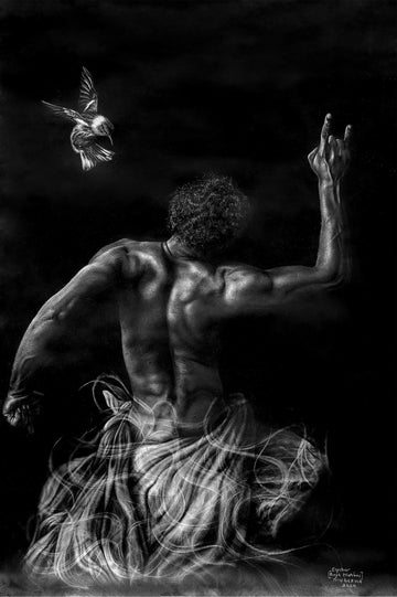 Wrath Of Youth II : Hyperrealistic Surrealism African Painting For Sale