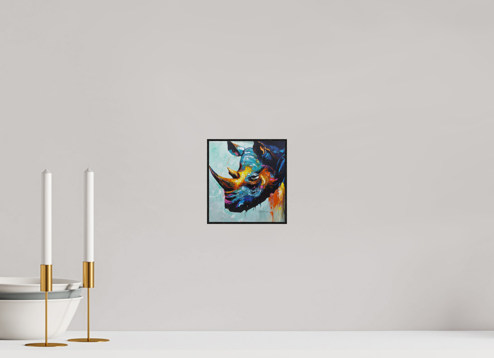 15 x 16 cm, Fine Art Print On Alu-Dibond Framed With Artbox Black Forged By Heart I - Fine Art Print On Alu-Dibond