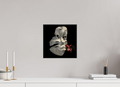 30 x 30 cm, Fine Art Print On Alu-Dibond Framed With Artbox Black Floral Dream - Fine Art Print On Alu-Dibond