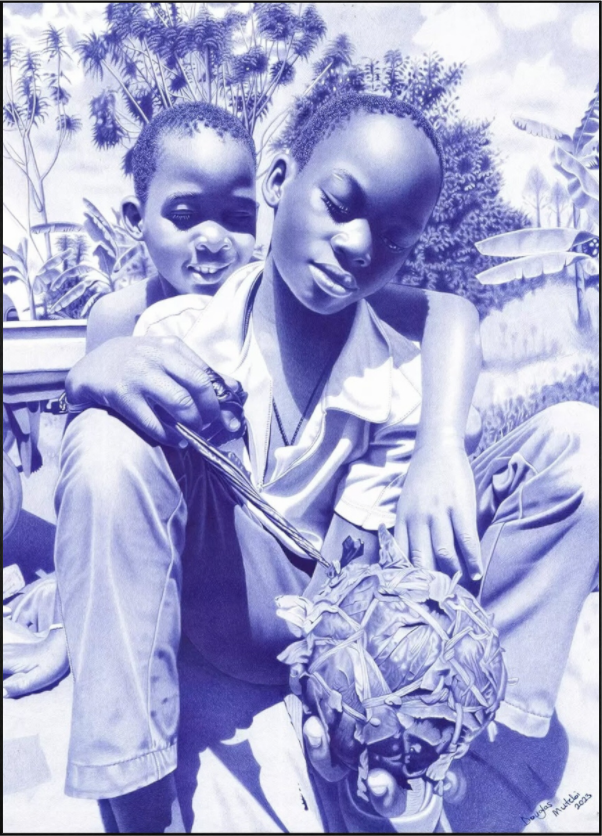 Main image The Villager I - Fine Art Print On Alu-Dibond