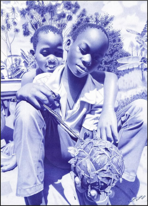 The Villager I - Fine Art Print On Alu-Dibond