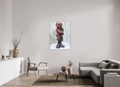 90 x 120 cm, Fine Art Print On Alu-Dibond Framed With Artbox Brown Love And Responsibility - Fine Art Print On Alu-Dibond