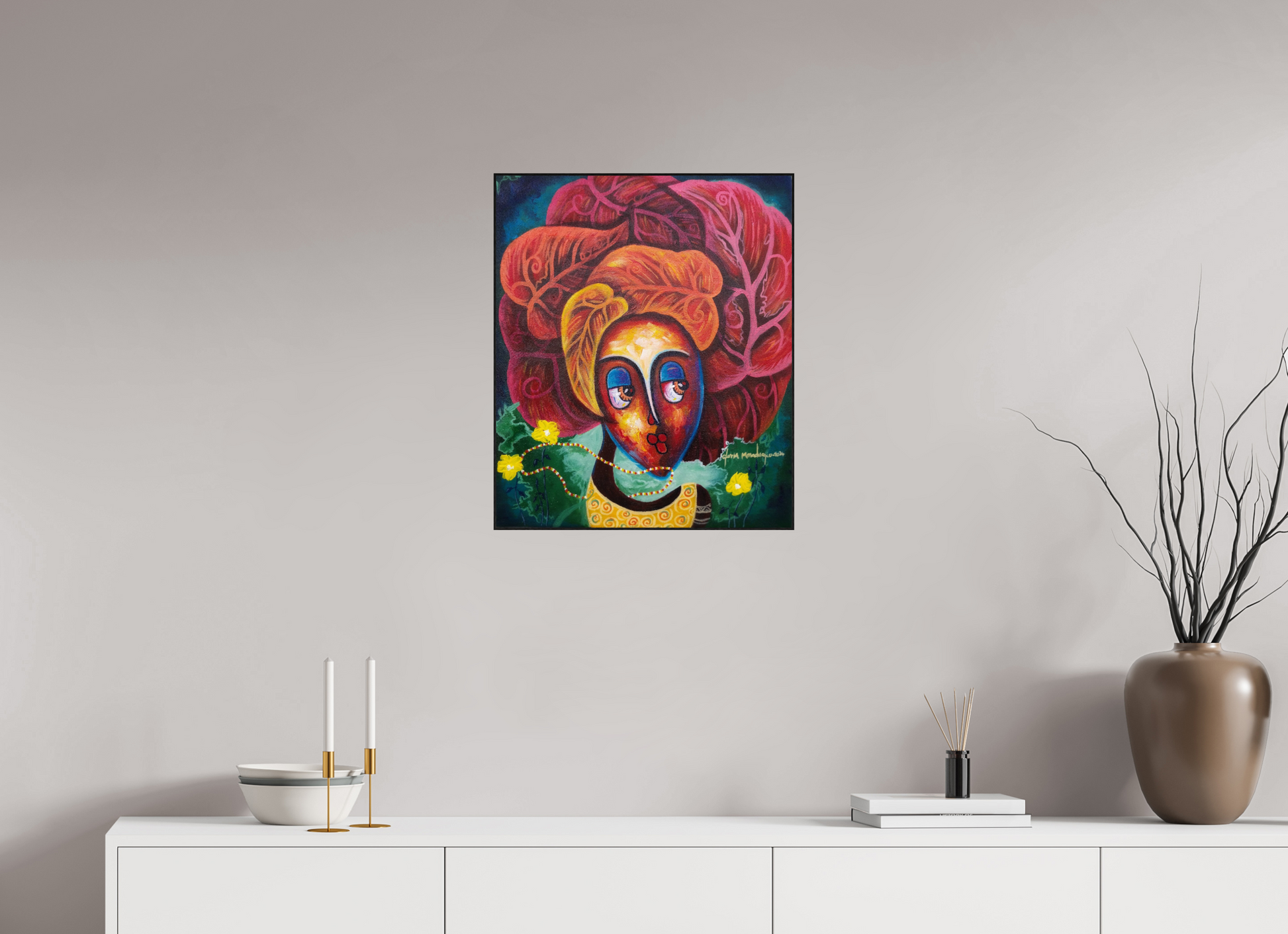 50 x 59,5 cm, Fine Art Print On Alu-Dibond Framed With Artbox Black Journey Of Imperfection V - Fine Art Print On Alu-Dibond