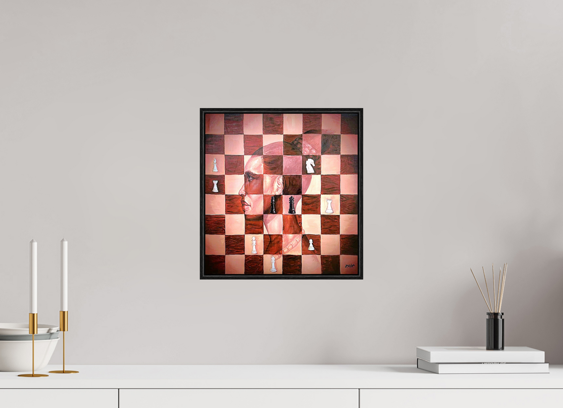 30 x 31,6 cm, Fine Art Print On Alu-Dibond Aduni Is Trapped - Fine Art Print On Alu-Dibond