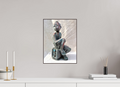 30 x 40 cm, Fine Art Print On Alu-Dibond Framed With Artbox Brown Nostalgia - Fine Art Print On Alu-Dibond
