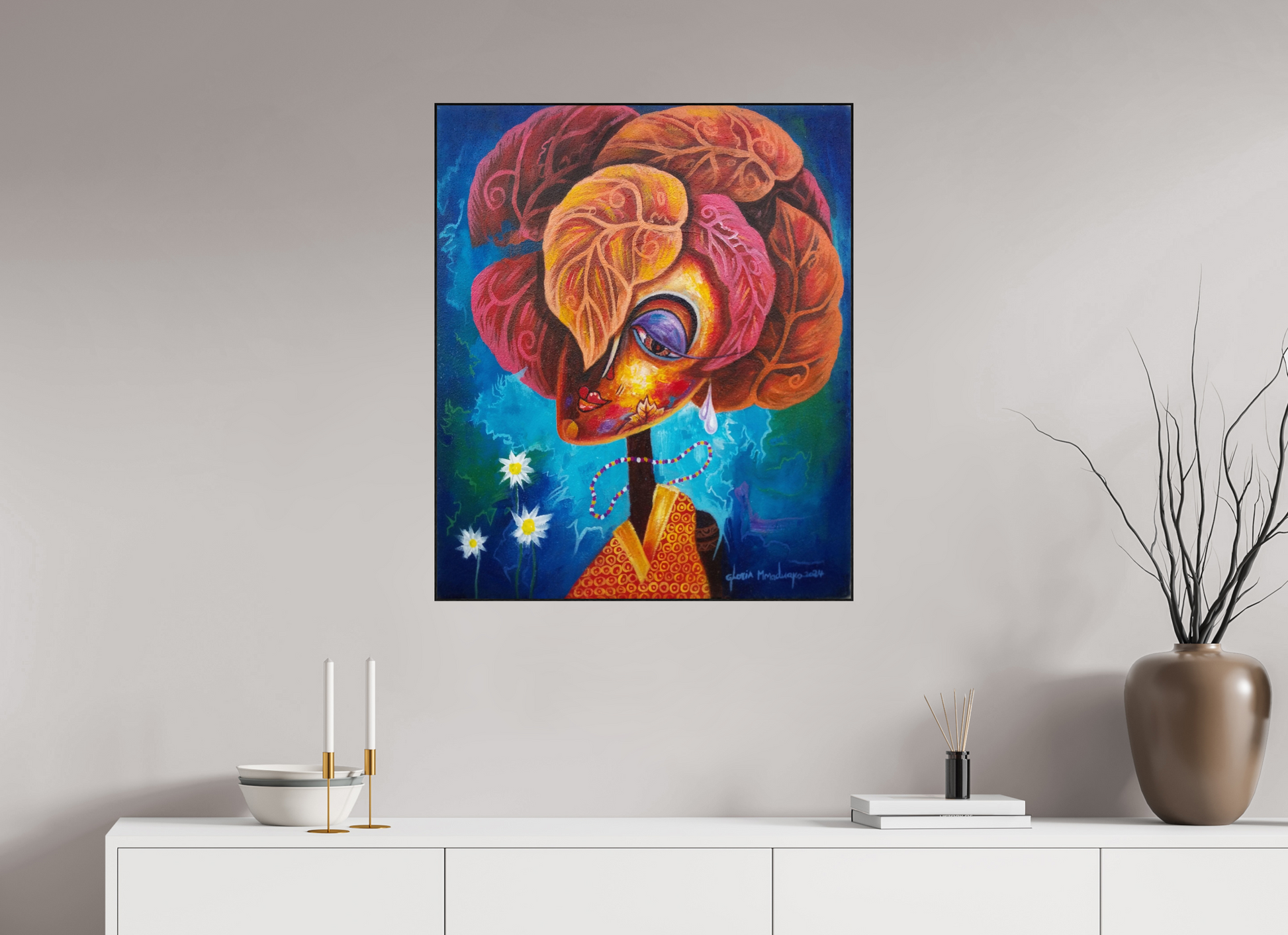 70 x 83,3 cm, Fine Art Print On Alu-Dibond Framed With Artbox Black Journey Of Imperfection II - Fine Art Print On Alu-Dibond