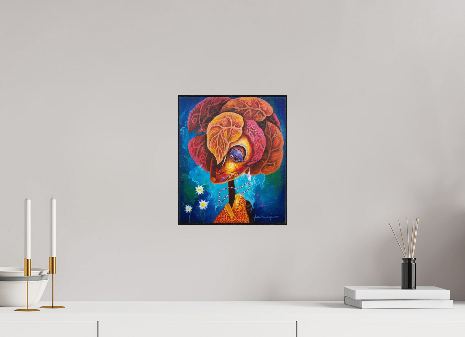 25 x 29,8 cm, Fine Art Print On Alu-Dibond Framed With Artbox Black Journey Of Imperfection II - Fine Art Print On Alu-Dibond