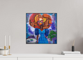 40 x 40 cm, Fine Art Print On Alu-Dibond Framed With Artbox Black Back To Reading Culture I - Fine Art Print On Alu-Dibond