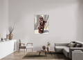90 x 120 cm, Fine Art Print On Alu-Dibond Framed With Artbox Brown Dreamer - Fine Art Print On Alu-Dibond