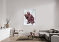 105 x 140 cm, Fine Art Print On Alu-Dibond Framed With Artbox Brown Friendship - Fine Art Print On Alu-Dibond