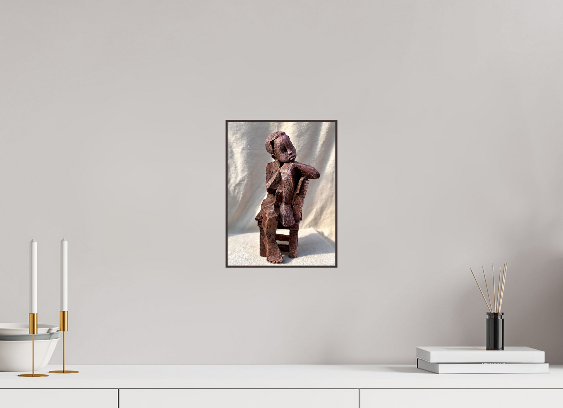 21 x 28 cm, Fine Art Print On Alu-Dibond Framed With Artbox Brown Dreamer - Fine Art Print On Alu-Dibond