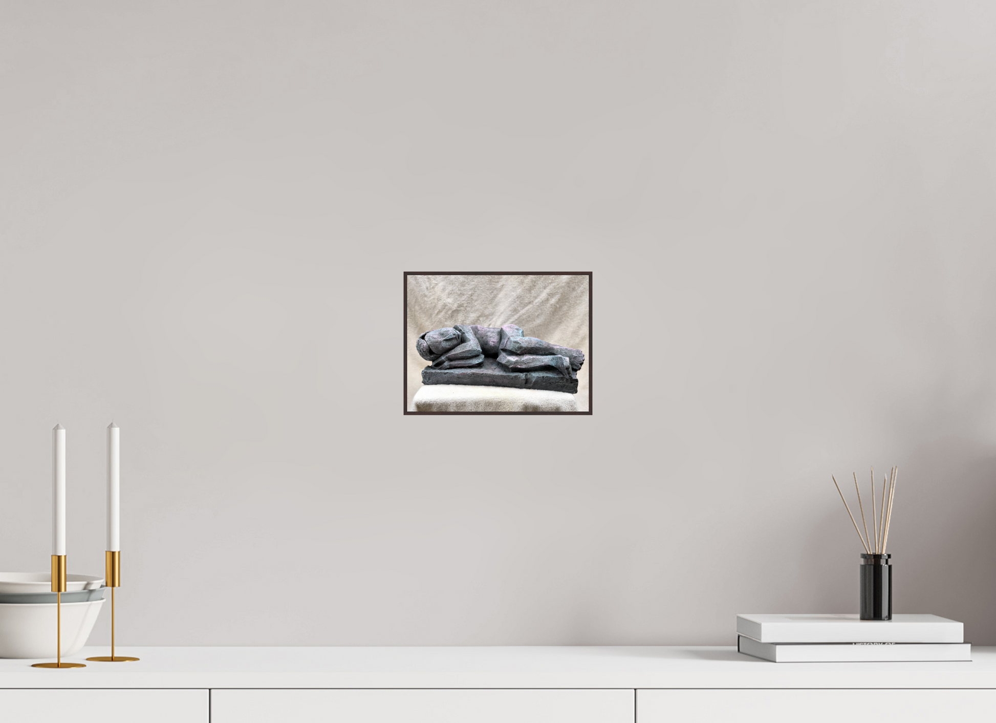 20 x 15 cm, Fine Art Print On Alu-Dibond Framed With Artbox Brown Dreamer - Fine Art Print On Alu-Dibond
