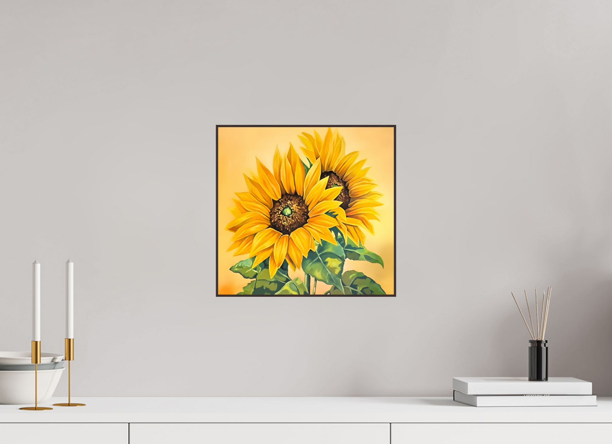 31,5 x 30 cm, Fine Art Print On Alu-Dibond Framed With Artbox Brown The Union Of Contraries - Fine Art Print On Alu-Dibond