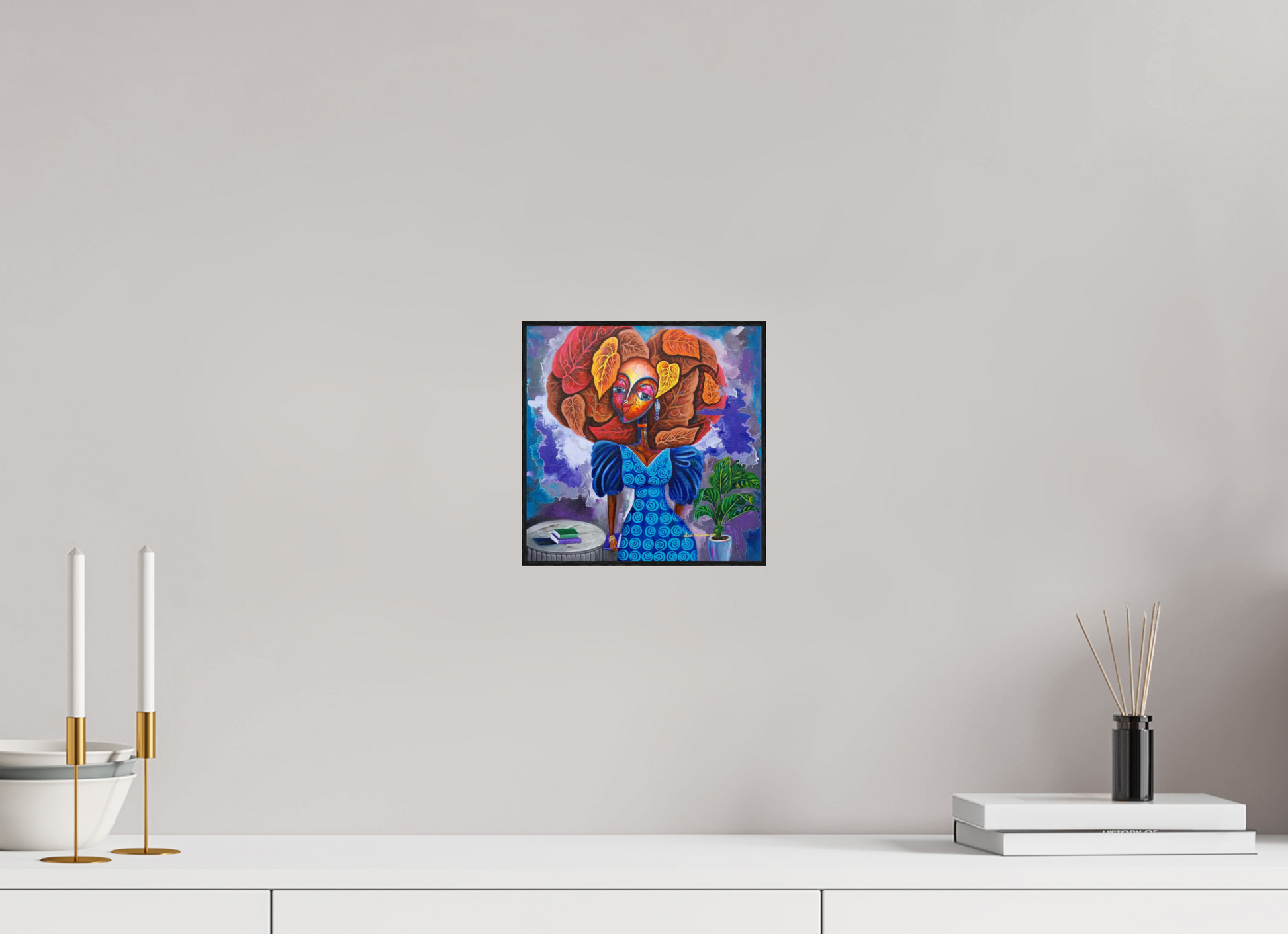 20 x 20 cm, Fine Art Print On Alu-Dibond Framed With Artbox Black Back To Reading Culture I - Fine Art Print On Alu-Dibond