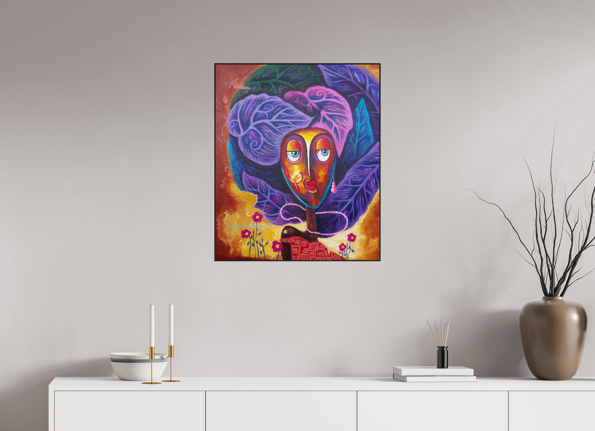 60 x 71,7 cm, Fine Art Print On Alu-Dibond Framed With Artbox Black Journey Of Imperfection IV - Fine Art Print On Alu-Dibond