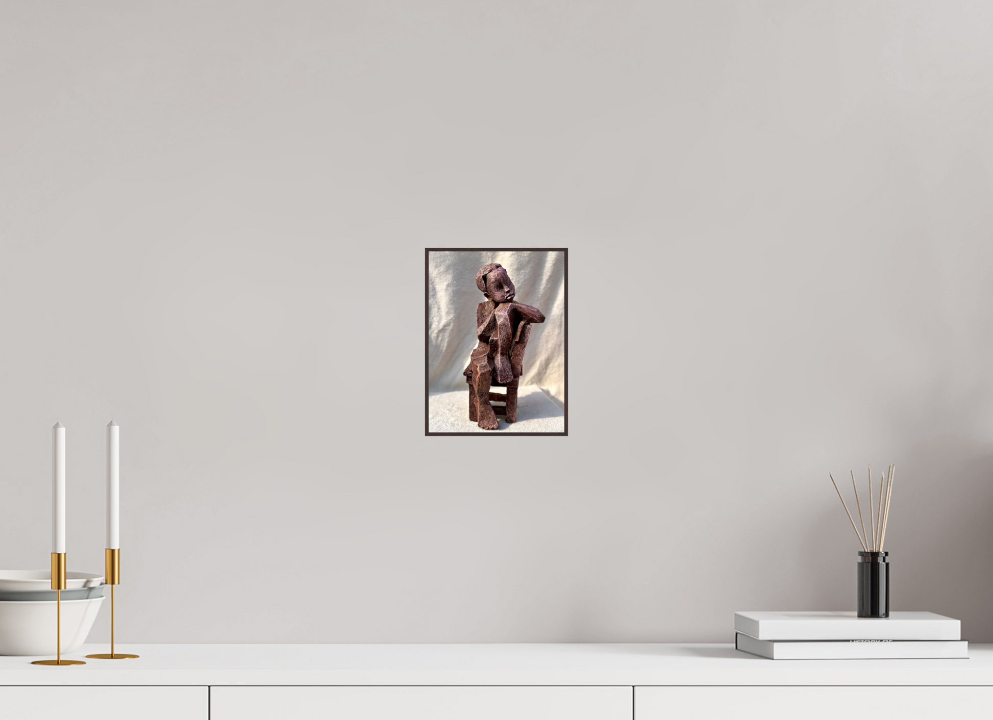 15 x 20 cm, Fine Art Print On Alu-Dibond Framed With Artbox Brown Dreamer - Fine Art Print On Alu-Dibond